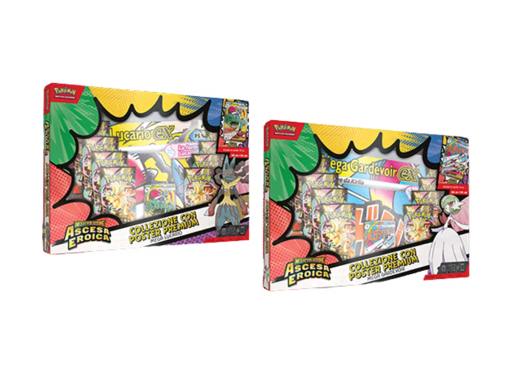 Collezione Gardevoir e Lucario con Poster Ascesa Eroica